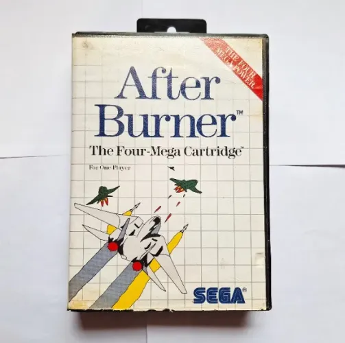 After Burner Original Master System Com Pôster Raro Tec Toy
