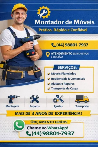 Montador de moveis em Maringá e Região