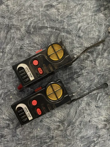 Walkie talkie antigo (1 par) brinquedo anos 80.