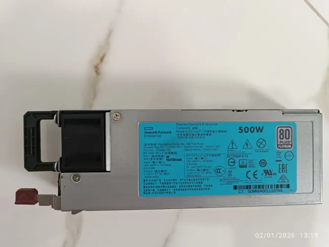 FONTE HPE 500W PLATINUM SUPER CONSERVADA