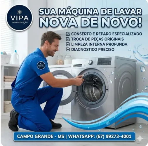 Máquina de Lavar - Limpeza e Higienização, Manutenção e Conserto
