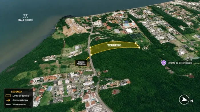 TERRENO RESIDENCIAL / COMERCIAL em FLORIANÓPOLIS - SC, CACUPÉ