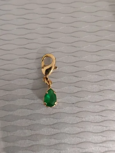 pingente ou berloque gota rommanel folheado a ouro jóia 18k