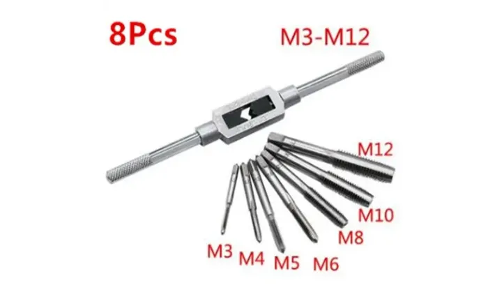 Kit Macho Manual com Vira Macho M3 a M12 - 08pcs  
