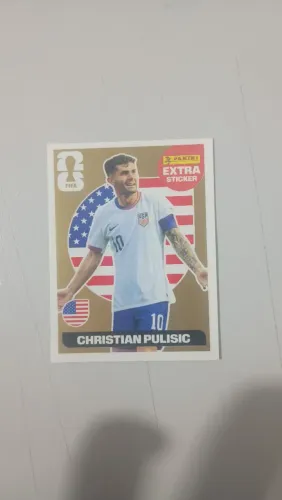 Figurinha Extra Ouro Copa 2026 - Christian Pulisic