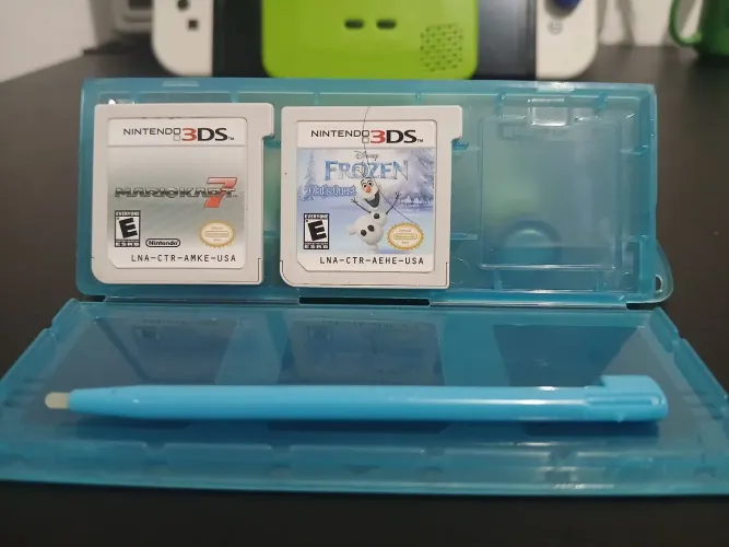 Jogo Mario Kart 7 + Jogo Frozen + Case Jogo - Nintendo 3DS