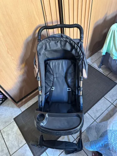 Carrinho de Bebê para Passeio Galzerano Romano 1035 de 0 Meses até 15kg Preto com Cobre