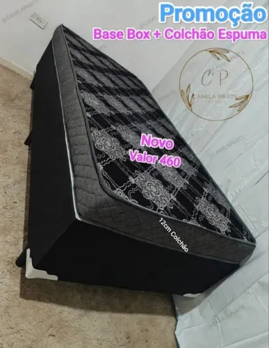 Cama Box Solteiro com Colchão Espuma D20 NOVO ENTREGO