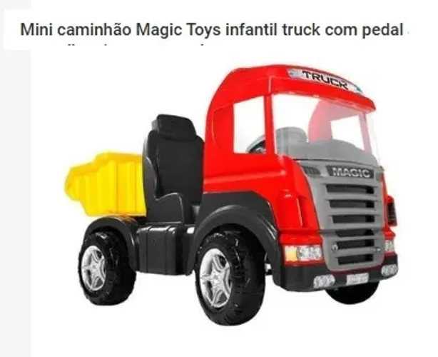 Mini caminhão Magic Toys infantil truck com pedal