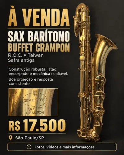 SAX BARÍTONO BUFFET CRAMPON R.O.C. EVETTE