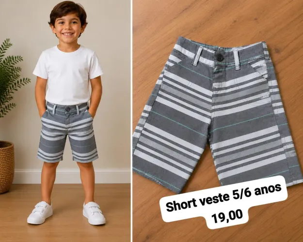 Short veste 5/6 anos