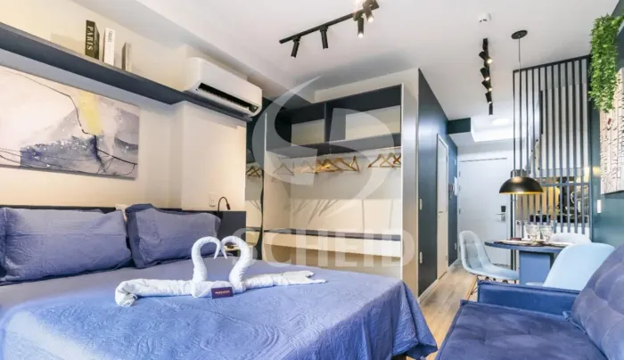 Apartamento para venda em Santo Amaro com 1 quarto, 34m² ao lado do metrô
