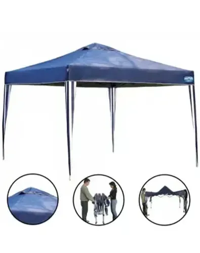 Tenda Azul Sanfonada Articulada Gazebo 3x3x2,55 m - Main Stays
