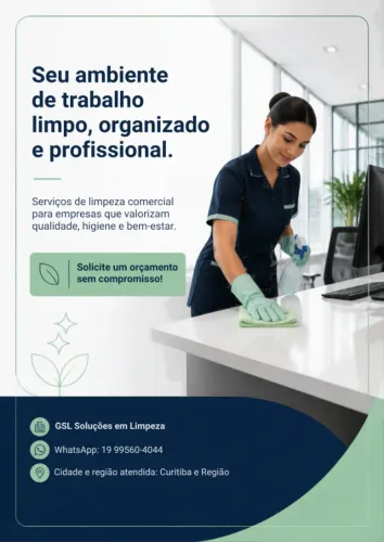 Limpeza Profissional para Escritórios e Clínicas - Ambiente Limpo, Higienizado e Organizad
