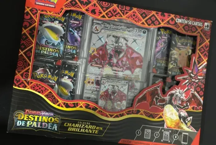 Box Coleção - Destinos de Paldea - Charizard ex Brilhante