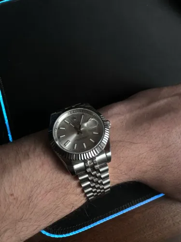 ROLEX DAY-JUST SILVER DIAL 41MM JUBILEE