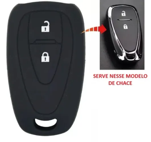 Capa Para Chave Presencial GM 2 botões em Silicone Carro Chevrolet Onix Cobalt Spin