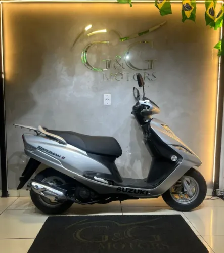 Suzuki Burgman 125 2012 Com 77 Mil Km Prata