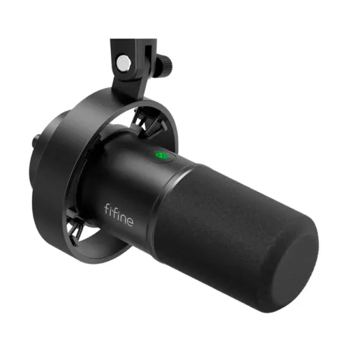 Microfone Fifine K688 preto.