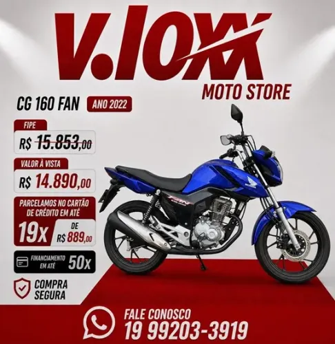 HONDA CG 160 FAN 2022/2022