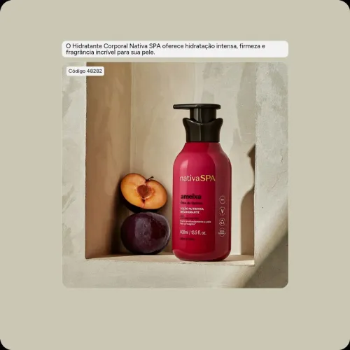 Kit sabonete e loção hidratante desodorante corporal nativa Spar 