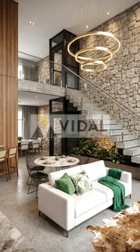 SOBRADO COM ELEVADOR, 3 SUÍTES E PISCINA À VENDA NO CONDOMÍNIO SUNSET POR R$4.300.000