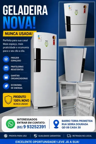 Geladeira NUNCA usada!!!