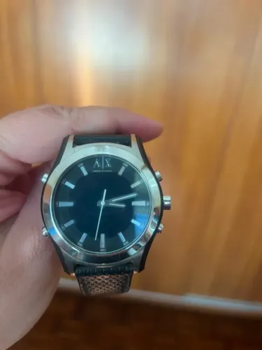 Relógio Armani Exchange de couro