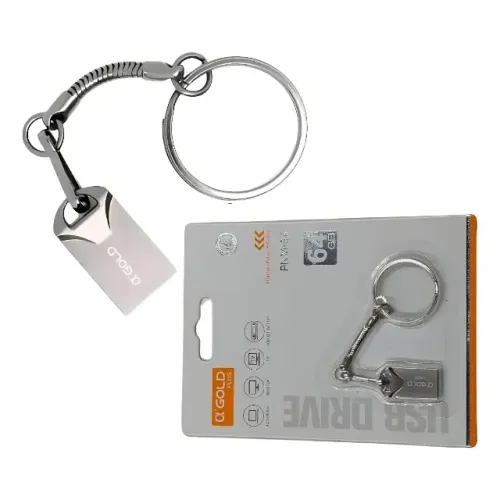 Pendrive 64GB USB 3.0 Agold PNM-54 Alta Velocidade Metálico Chaveiro Novo Loja Coimbra Com