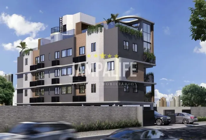Apartamento medindo 52,46m² com 02 quartos em Altiplano Cabo Branco