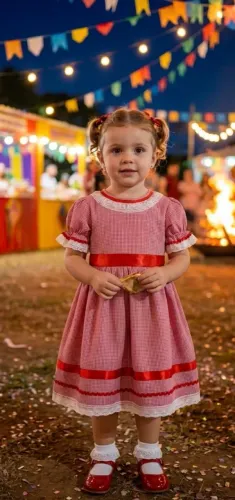 Vestido festa junina infantil