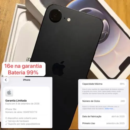 iPhone 16e na garantia