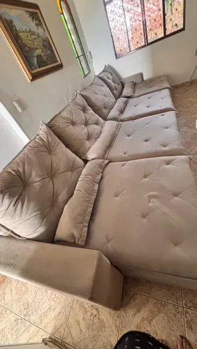 Sofá cama retrátil 4 lugares ENORME