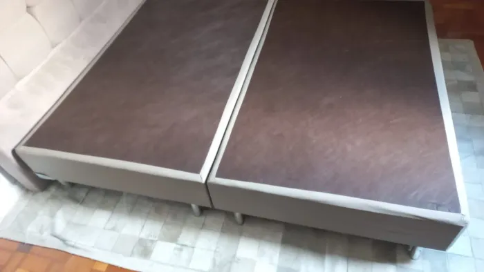Base Box Queen Ortobom Seminova Bege