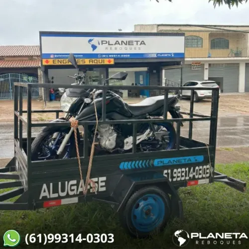 Aluga-se Carretinha para Transporte de Motos e Cargas