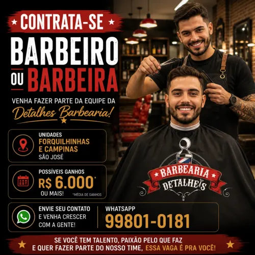 Vaga de barbeiro (a)