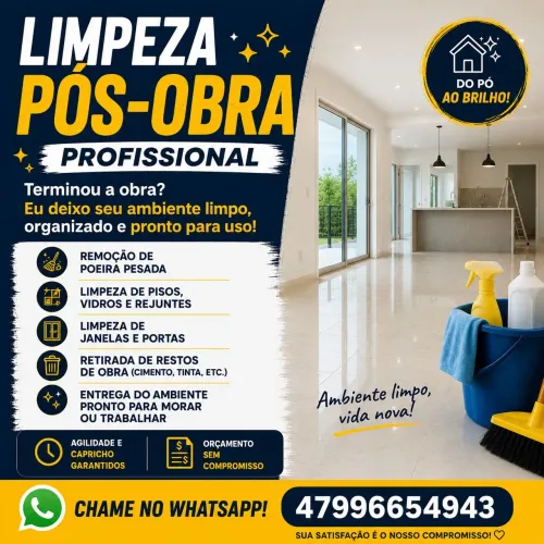 Pós obra, Limpeza em geral de AP de temporada