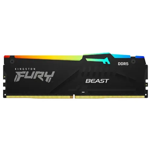 Memória RAM Kingston Fury Beast DDR5 8GB 5600MHz RGB - Preto