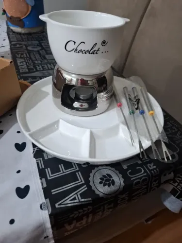 Conjunto aparelho de Fondue 8 peças