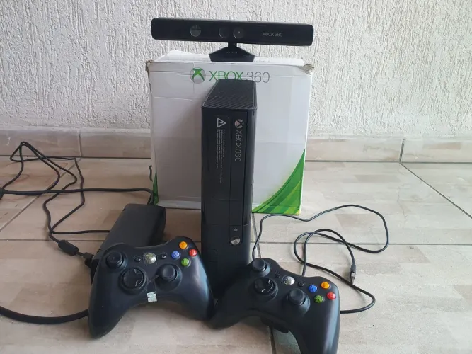 Xbox 360 super slin 250gb completo 