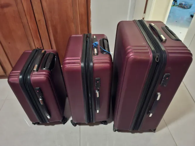 Kit de malas de viagem três tamanhos