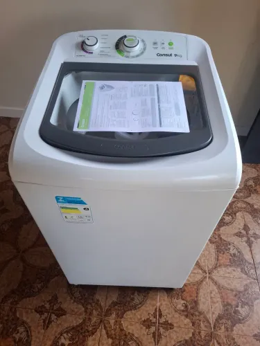 Maquina de lavar 9kg nota sem defeito.testo entrego