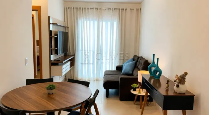 Apartamento mobiliado de 3 quartos para alugar no Condomínio Edifício Residencial Monterre