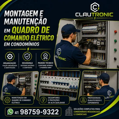 Quadro de comando para bomba d água ou motor elétrico