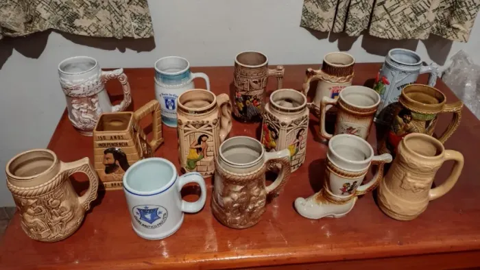 Canecas de chopp comemorativas antigas