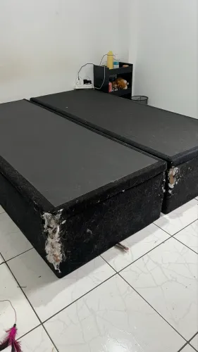 Base cama box com baú queen