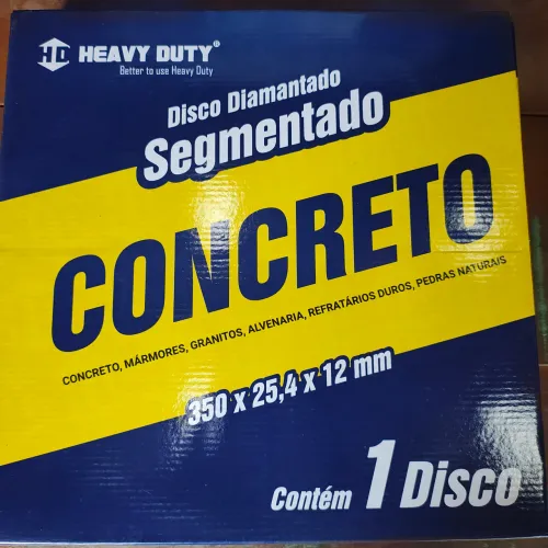 Disco Diamantado Segmentado Concreto 350x25,4x12mm
