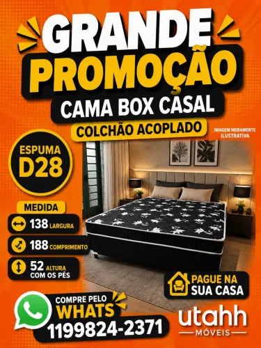 CAMA BOX CASAL SUPER PROMOÇÃO RECEBA HOJE MESMO