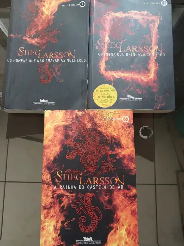 3 livros Trilogia Millennium de "Stieg Larsson"