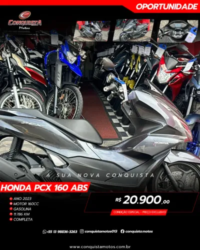 Pcx 160 CBS 2023 - Apenas 11.700Km (Conquista Motos)